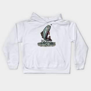 Jumping Trout Kids Hoodie